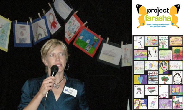 In 2006, angry and sad, I conceived of an art exchange between Bay Area and Iraqi children. The community raised $75,000 for medical treatments and education for Iraqi Refugees. 